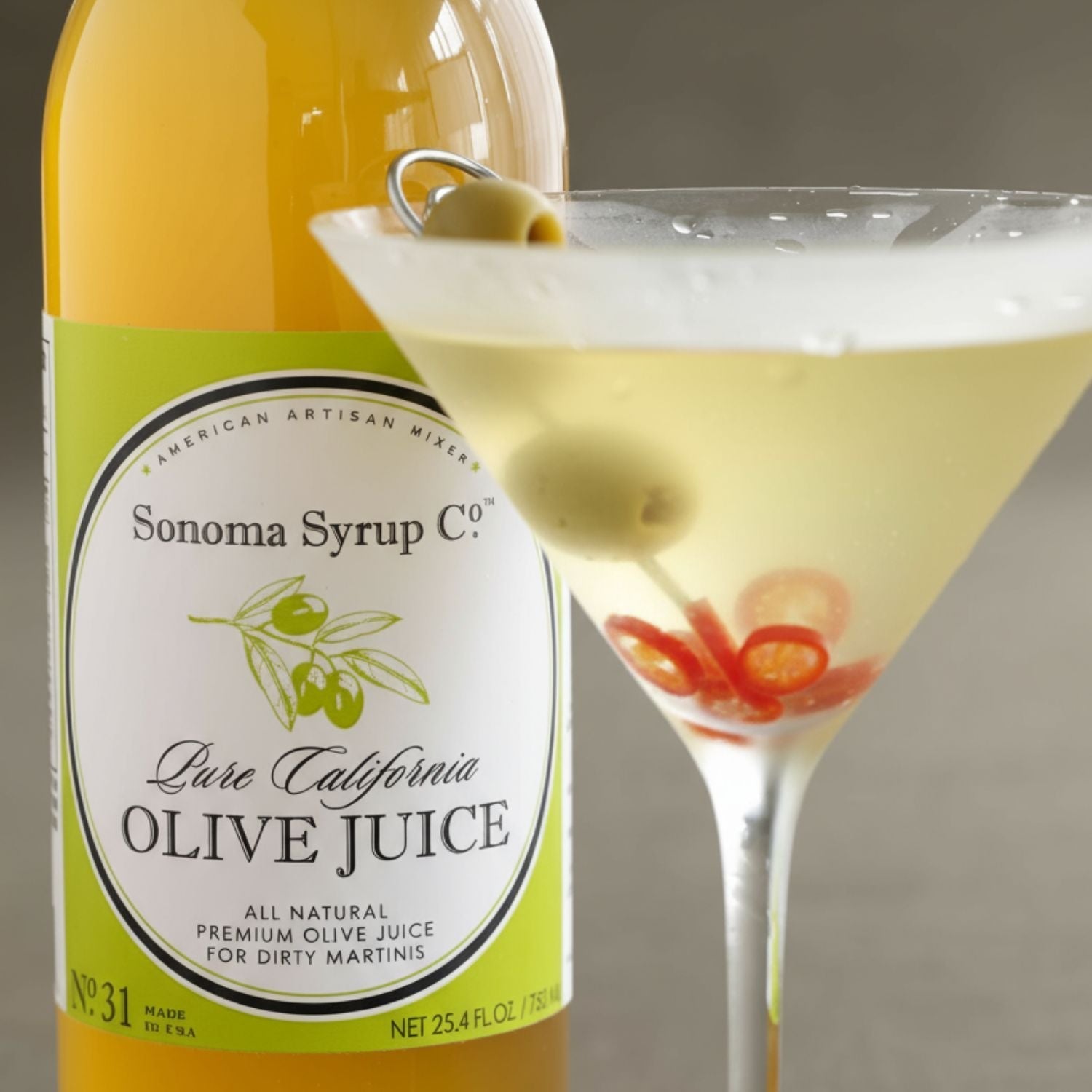 Spicy Dirty Martini - Sonoma Syrup Co.