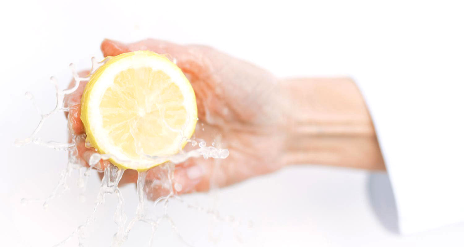 California citrus Meyer lemon fresh juice and peels infuse our syrups