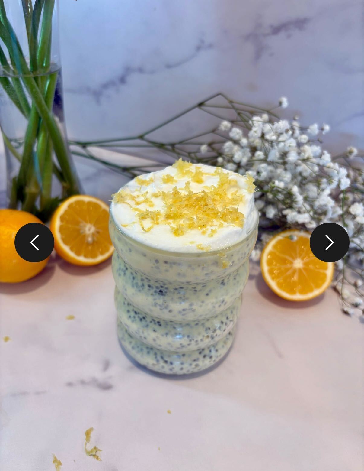 Lemon Cream Chia Pudding