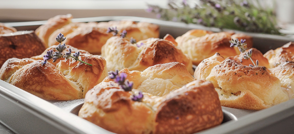 Mom's Lavender Popovers