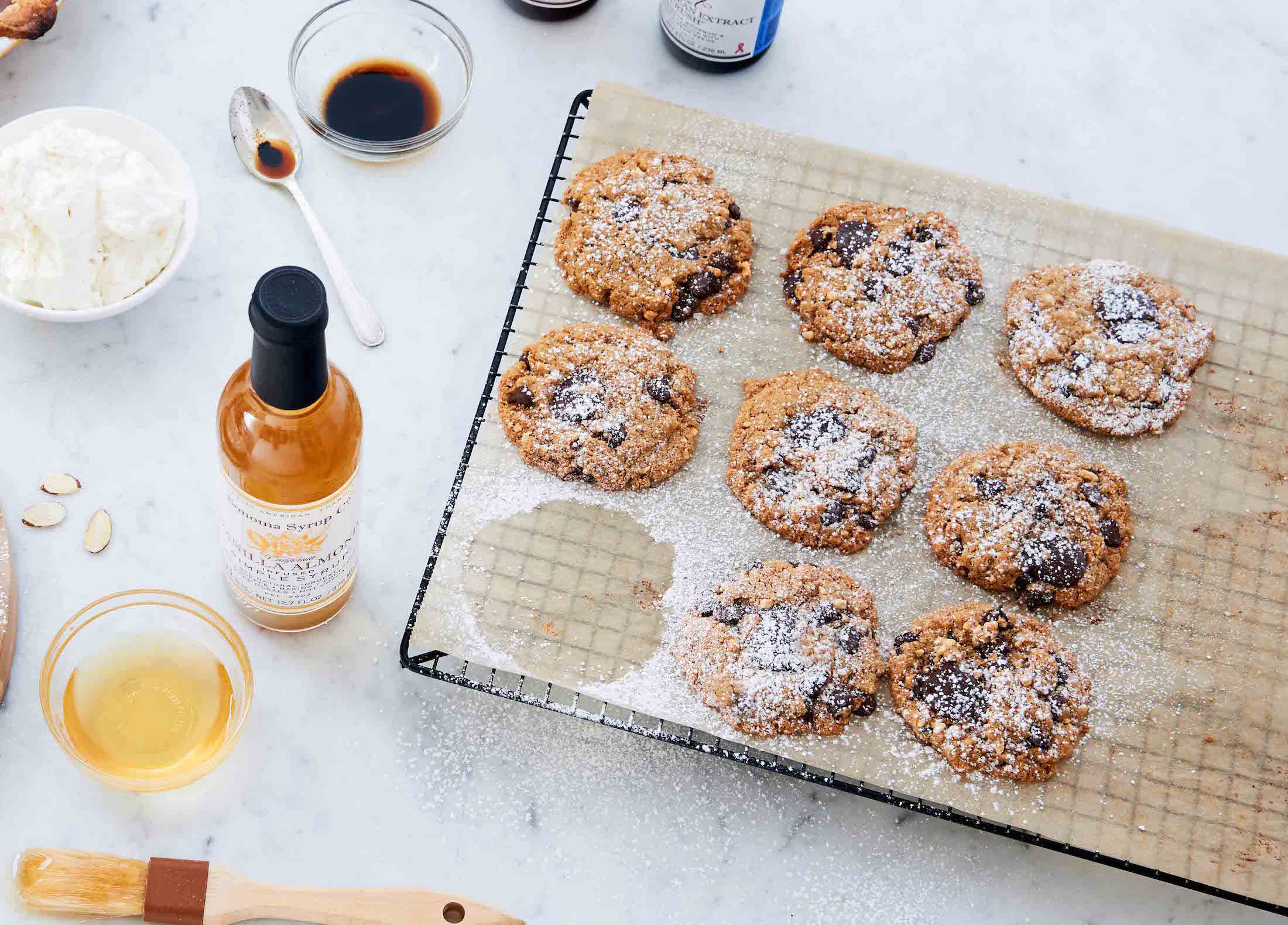 Almond Butter Chocolate Chip Cookies - Sonoma Syrup Co.