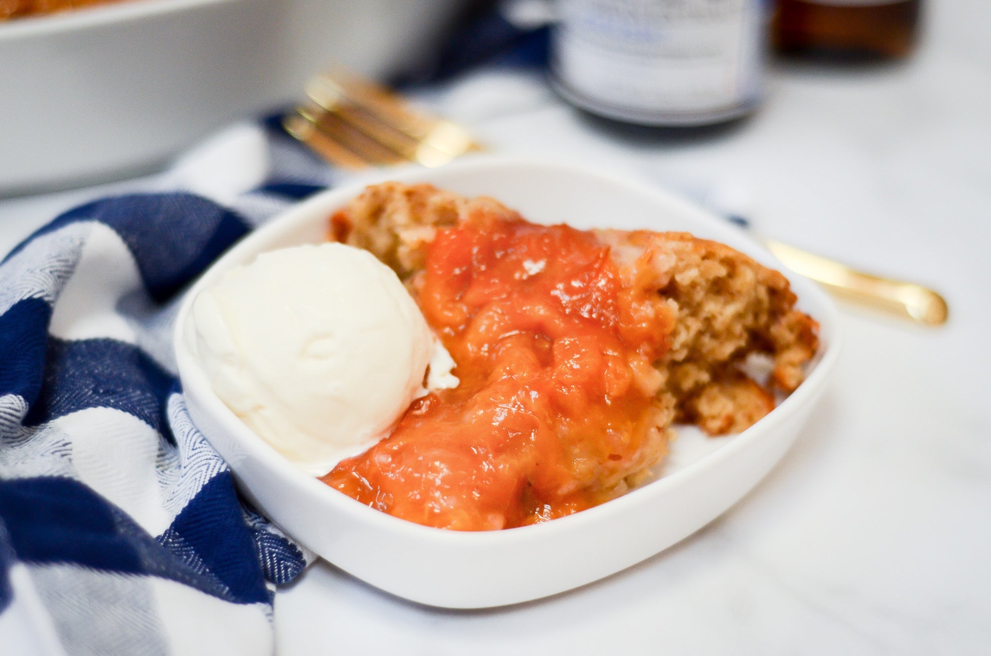 Ginger Peach Cobbler - Sonoma Syrup Co.