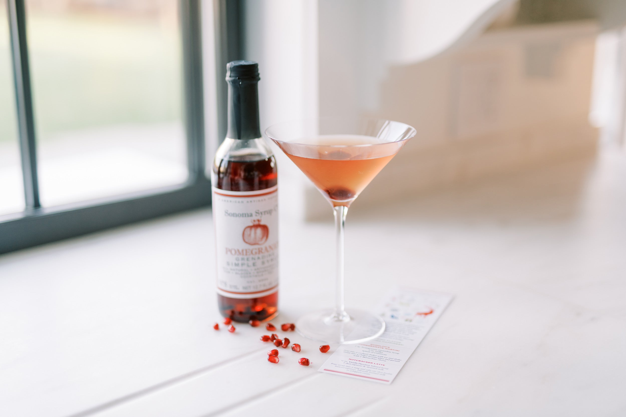Pomegranate Martini - Sonoma Syrup Co.