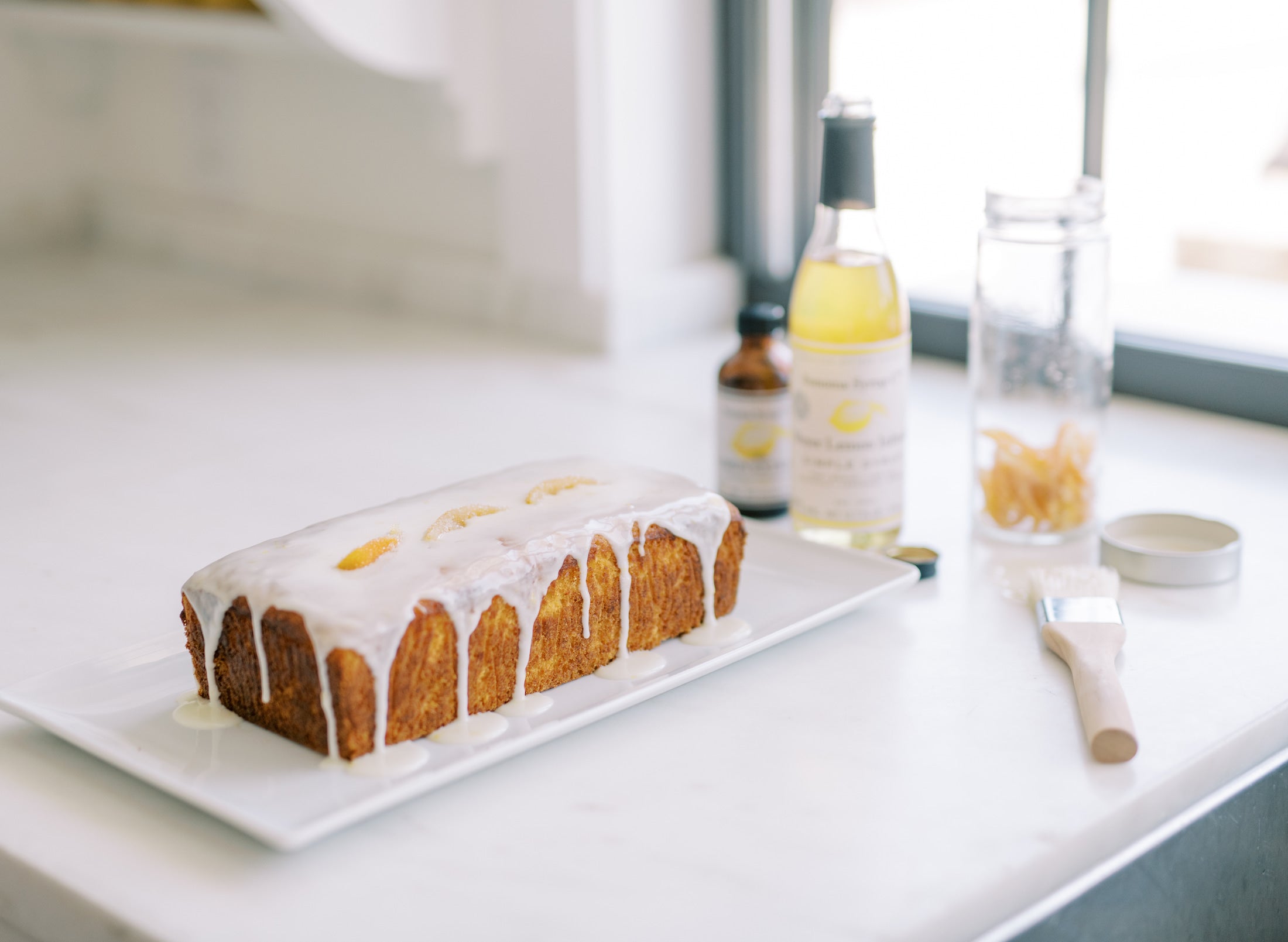 Pound Cake with Meyer Lemon Icing - Sonoma Syrup Co.