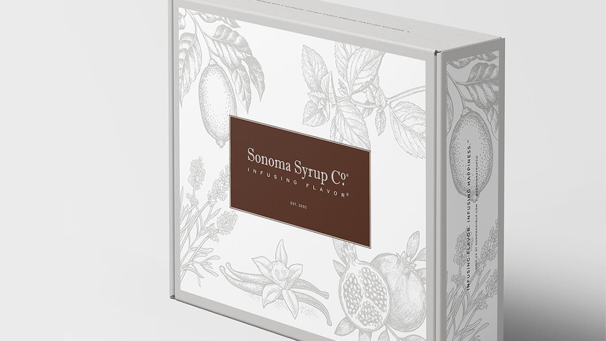 Best of Sonoma County simple syrup boxed gift set