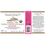 Organic Pure Vanilla Bean Extract “Blend” - Sonoma Syrup Co.