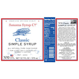 No. 0 Classically Simple Syrup® - Sonoma Syrup Co.