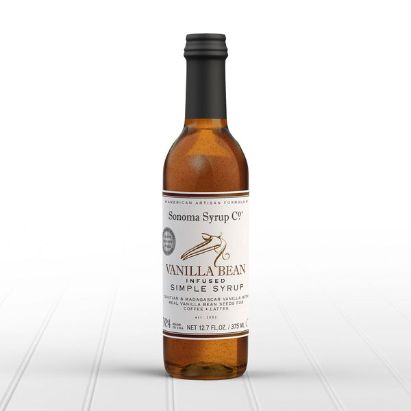No. 4 Vanilla Bean Infused Simple Syrup - Sonoma Syrup Co.