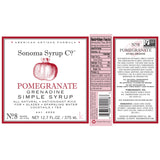 No. 8 Pomegranate Simple Syrup - Sonoma Syrup Co.